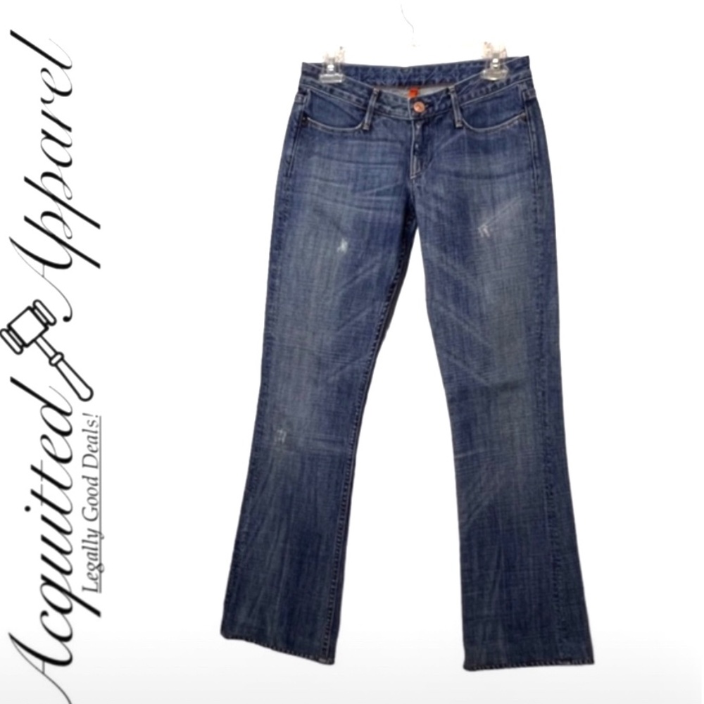 Earnest Sewn No. 51 Boot Cut Distressed Jeans Size 26